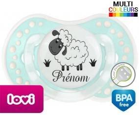 Moutons prairie + prénom: Sucette LOVI Dynamic-su7.fr
