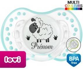 Moutons prairie + prénom: Sucette LOVI Dynamic-su7.fr