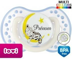 Tigre lune + prénom: Sucette LOVI Dynamic-su7.fr