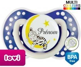 Tigre lune + prénom: Sucette LOVI Dynamic-su7.fr