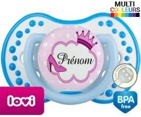 Couronne princesse et chaussure + prénom: Sucette LOVI Dynamic-su7.fr