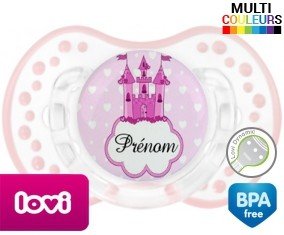 Princesse château + prénom: Sucette LOVI Dynamic-su7.fr