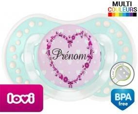 Coeurs princesse + prénom: Sucette LOVI Dynamic-su7.fr