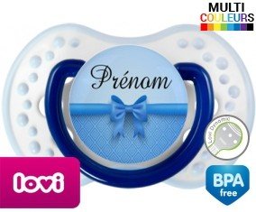 Flot bleu + prénom: Sucette LOVI Dynamic-su7.fr