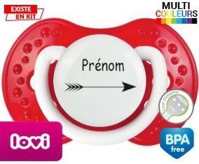 Flèche + prénom: Sucette LOVI Dynamic-su7.fr