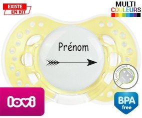 Flèche + prénom: Sucette LOVI Dynamic-su7.fr