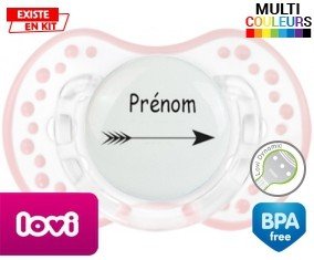 Flèche + prénom: Sucette LOVI Dynamic-su7.fr