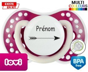 Flèche + prénom: Sucette LOVI Dynamic-su7.fr