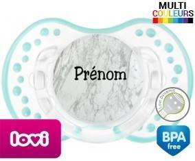 Motif marbre + prénom: Sucette LOVI Dynamic-su7.fr