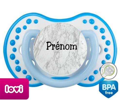 Motif marbre + prénom: Sucette LOVI Dynamic-su7.fr