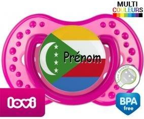 Drapeau comores + prénom: Sucette LOVI Dynamic-su7.fr