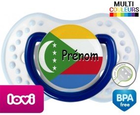 Drapeau comores + prénom: Sucette LOVI Dynamic-su7.fr