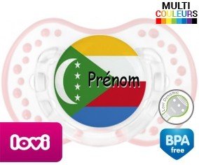 Drapeau comores + prénom: Sucette LOVI Dynamic-su7.fr