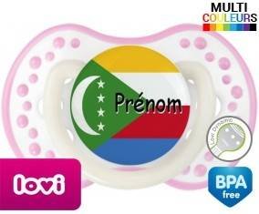 Drapeau comores + prénom: Sucette LOVI Dynamic-su7.fr