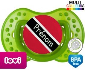 Personnalisee trinidad et tobago + prénom : Sucette LOVI Dynamic personnalisée