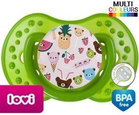 Tetine Glace fruit embout LOVI Dynamic personnalisée