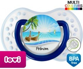 Vacances plage + prénom: Sucette LOVI Dynamic-su7.fr
