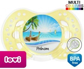 Vacances plage + prénom: Sucette LOVI Dynamic-su7.fr