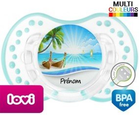 Vacances plage + prénom: Sucette LOVI Dynamic-su7.fr