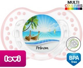 Vacances plage + prénom: Sucette LOVI Dynamic-su7.fr