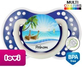 Vacances plage + prénom: Sucette LOVI Dynamic-su7.fr