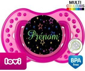 Étoiles brillante nuit + prénom: Sucette LOVI Dynamic-su7.fr