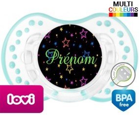 Étoiles brillante nuit + prénom: Sucette LOVI Dynamic-su7.fr