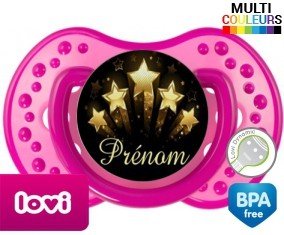 Étoile brillante + prénom: Sucette LOVI Dynamic-su7.fr