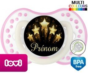 Étoile brillante + prénom: Sucette LOVI Dynamic-su7.fr