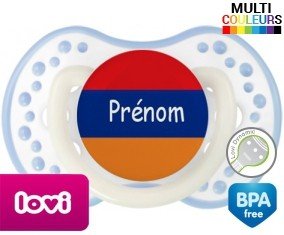 Drapeau arménie + prénom: Sucette LOVI Dynamic-su7.fr