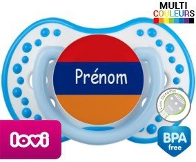 Drapeau arménie + prénom: Sucette LOVI Dynamic-su7.fr