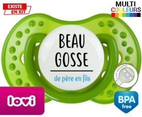 Beau gosse de père en fils : Tétine LOVI Dynamic personnalisée