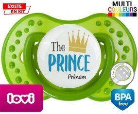 Tetine The prince + prénom embout LOVI Dynamic personnalisée