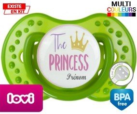 The princess + prénom : Sucette LOVI Dynamic personnalisée