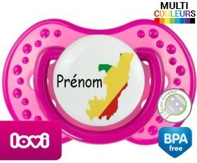Drapeau congo + prénom: Sucette LOVI Dynamic-su7.fr