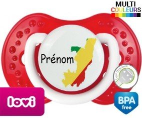 Drapeau congo + prénom: Sucette LOVI Dynamic-su7.fr