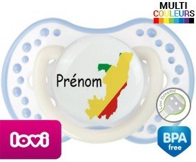Drapeau congo + prénom: Sucette LOVI Dynamic-su7.fr