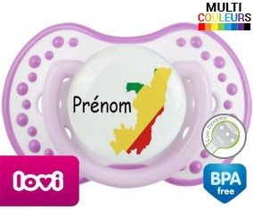 Drapeau congo + prénom: Sucette LOVI Dynamic-su7.fr