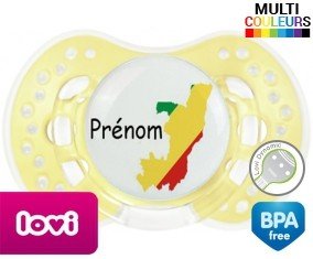 Drapeau congo + prénom: Sucette LOVI Dynamic-su7.fr