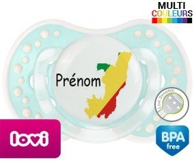 Drapeau congo + prénom: Sucette LOVI Dynamic-su7.fr