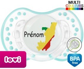 Drapeau congo + prénom: Sucette LOVI Dynamic-su7.fr