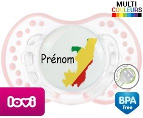 Drapeau congo + prénom: Sucette LOVI Dynamic-su7.fr