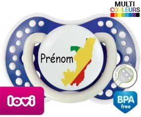 Drapeau congo + prénom: Sucette LOVI Dynamic-su7.fr