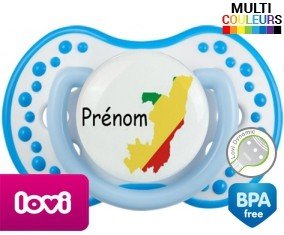 Drapeau congo + prénom: Sucette LOVI Dynamic-su7.fr