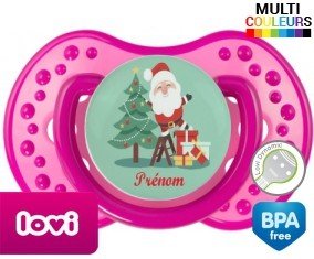 Père noël et sapin + prénom: Sucette LOVI Dynamic-su7.fr