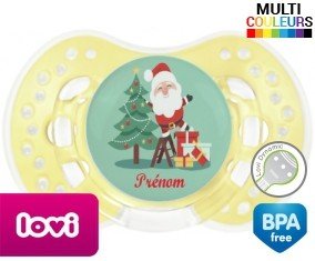 Père noël et sapin + prénom: Sucette LOVI Dynamic-su7.fr
