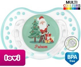 Père noël et sapin + prénom: Sucette LOVI Dynamic-su7.fr