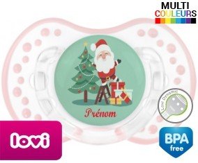 Père noël et sapin + prénom: Sucette LOVI Dynamic-su7.fr