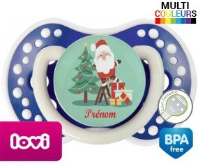 Père noël et sapin + prénom: Sucette LOVI Dynamic-su7.fr