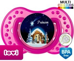Crèche noël + prénom: Sucette LOVI Dynamic-su7.fr